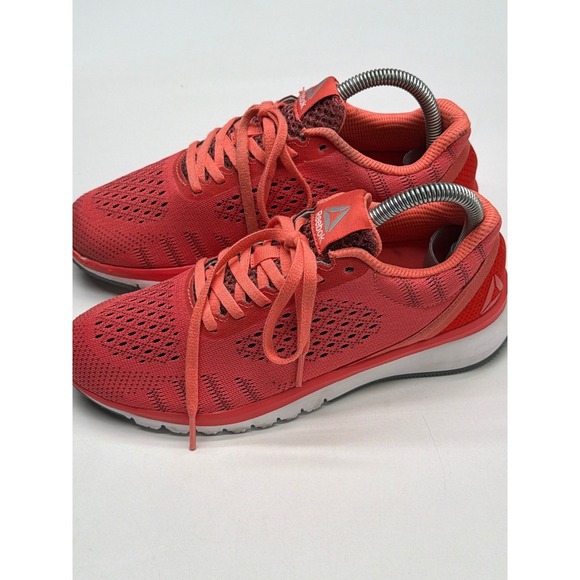 Reebok Coral Pink Running Shoes Women's Cushioned Athletic Sneakers 6.5 - Picture 5 of 8